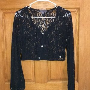 Black Lace Top